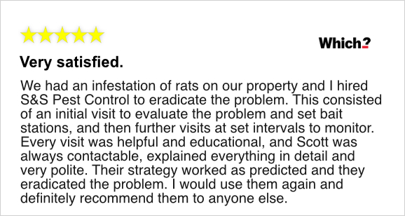 Which? Review for S&S Pest Control Ltd